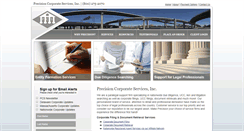 Desktop Screenshot of precisioncorp.com