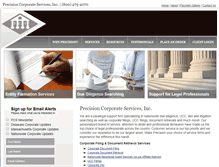 Tablet Screenshot of precisioncorp.com